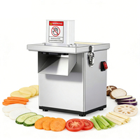 Commerciële groentesnijmachine motor 220V laag geluidsniveau bakkerij fruit aardappel verwerkingsapparatuur voor onafhankelijke restaurants 1 jaar garantie