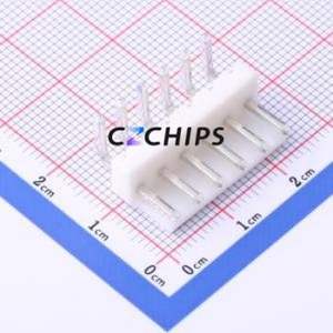 HC-VH-6A6W-G Wire-to-Board Pin Header Bent Lead Through Hole,P=3.96mm Connector 1x6P 3.96mm Right Angle Insert VH - Product Image 1