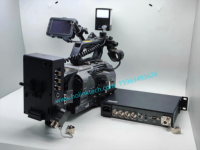 Système de fibre optique en direct 4K UHD pour caméras Sony, convertisseur 4K EFP vers fibre avec 12G-SDI/Tally/Remote/Hirose/Grip pour ENG