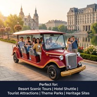 Tarion, Vehículo Turístico Clásico Eléctrico Vintage de 11 Plazas, Motor de Corriente Alterna de 4.0KW, Autonomía de 80-100km, para Atracciones Turísticas en China