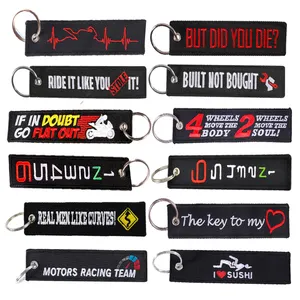 Motorcycle We Offer A Variety Of Motorcycle Embroidered Keychains Featuring The Remove Before Flight Tagline And Support Customization.
