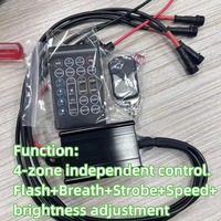Lumière LED à 5 rangées de 17 pouces, haute luminosité, étanche IP68, blanc pur, 12 V CC, pour camion et autres accessoires d'éclairage