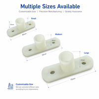 Pièces moulées par injection plastique sur mesure de haute précision, composants certifiés OEM en ABS, POM, PEEK, Nylon PA66 blancs pour applications techniques, fabrication rigoureuse