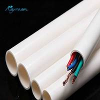 Tuyau de protection de câbles en PVC UPVC blanc DN20 25 32 1/2IN 3/4IN 1IN pour projets de câblage et de construction