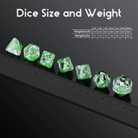 Jeu de dés DnD personnalisé Jeu de dés en résine Rolling D & D Polyhedral Die pour Donjons et Dragons Jeux de rôle et RPG Jeux de table