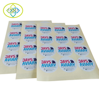 Kustom lembar stiker A4 kertas potong potong potong lembar stiker bulat