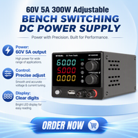 Alimentation électrique CC variable MYAMi 30V 60V 5A 10A avec affichage LED 4 chiffres, courant/tension réglables, 150W 300W, alimentation de laboratoire CC