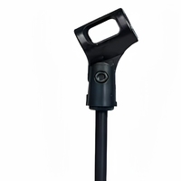 Support de microphone de bureau réglable avec support de téléphone pour enregistrement, karaoké, diffusion en direct et support paresseux