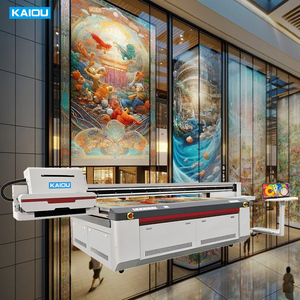 Impresora de cama plana UV de gran formato duradera Impresión de cabezal de impresión Ricoh de alta precisión en madera MDF, vidrio, corrugado y señalización - Product Image 1
