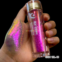 SHENGZHU Regenbogen-Aurora Holographisches Chamäleon-Pigment für Lidschatten, Loses Chamäleon-Perlpigment