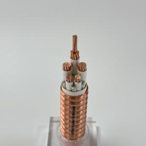 Гибкий огнестойкий кабель, медная оболочка, ПВХ BTTRZ 3x70 + 2x35 1 кВ, низкая дымовая ПВХ куртка, высокотемпературный огнестойкий провод - Product Image 4