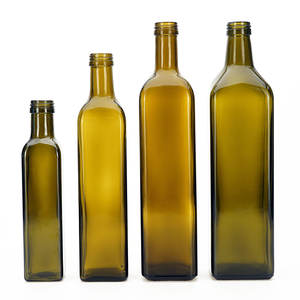Bottiglia per Olio d'Oliva VISTA 250ml 50 Cl 75 Cl 1 Litro Verde Antico Vuota per Cucina Aceto Olio da Cucina Bottiglia Marasca con Tappo a Vite - Product Image 1