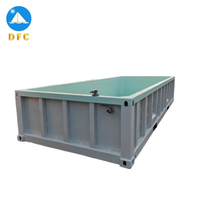 Réservoir et réservoir d'eau mobiles DFC de 20 pieds de long pour aquaculture commerciale et usage extérieur