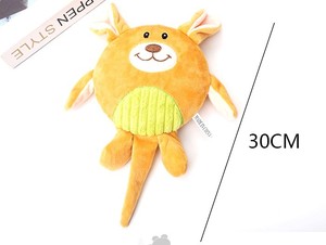 Peluche de chien de dessin animé moderne, mignonne, écologique, non résistante à l'eau, sans rembourrage, en tissu doux, avec couineur, pour usage intérieur - Product Image 2