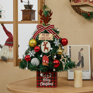 Mini Árbol de Navidad con Luces LED para Decoración de Mesa, Juego de Regalo de Año Nuevo 2026, Figuras y Juguetes Navideños - Product Image 6