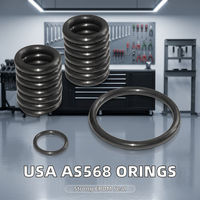 Vente en gros d'anneaux toriques AS568 standard USA en NBR, HNBR, EPDM, silicone, caoutchouc, 0,5 mm-30 mm, noir, pour l'étanchéité, emballés en sacs