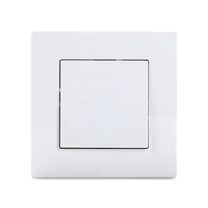 Colorful Easy Installation Light Switch EU PC Wall Plate 1 Gang 1 Way 2 Way 3way Wall Light Switch