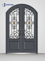 Portes d'entrée en alliage d'aluminium sur mesure avec isolation thermique et acoustique antivol, design moderne pour l'extérieur résidentiel