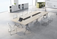 Étude bureau pliant réglable en hauteur table de formation
