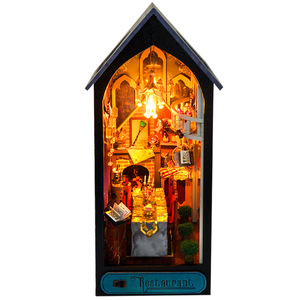 Maqueta en Miniatura Art <span class=keywords><strong>Deco</strong></span> para Manualidades, Soporte para Libros 3D, Caja de Color para Ensamblar a Mano - Product Image 6