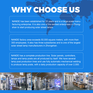 Nande Nhà Máy Giá Công Cộng Đường Cao Tốc 6500K Đèn 300W 500W 700W 900W LED Năng Lượng Mặt Trời Ánh Sáng Đường Phố - Product Image 6