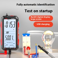 Multimeter Digital presisi tinggi, Multimeter Digital multifungsi cerdas otomatis penuh dapat diisi ulang layar besar