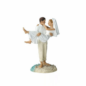 Statue de <span class=keywords><strong>Couple</strong></span> en résine personnalisable, 1 pièce, décoration de mariage - Product Image 3