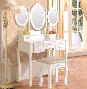 Mueble de dormitorio, <span class=keywords><strong>tocador</strong></span> de <span class=keywords><strong>MDF</strong></span>, mesa de maquillaje con espejo - Product Image 2