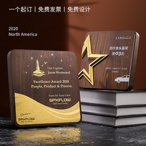Link & Co Wooden Medal With Gold <b>Star</b> <b>Design</b> Laser Engraved For Promotional Activities Business Gift Plaque - Product Image 4