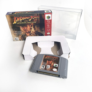<span class=keywords><strong>Indiana</strong></span> Jones et l'Infernal Machine <span class=keywords><strong>USA</strong></span> Version N64 Box avec plateau Cartouche de jeu de remplacement pour jeux N64 - Product Image 1
