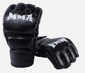 Gants <span class=keywords><strong>de</strong></span> compétition MMA professionnels à demi-doigts avec attache <span class=keywords><strong>de</strong></span> poignet sécurisée pour les combats amateurs et le sparring quotidien - Product Image 2