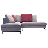 Canapé d'angle modulaire incurvé de luxe moderne italien en velours et suède doux pour salon intérieur, haute qualité