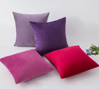Housses de coussin carrées en velours à motif uni, 18x18 pouces, style luxe moderne et épuré, personnalisables, pour la maison et l'hôpital, vente en gros