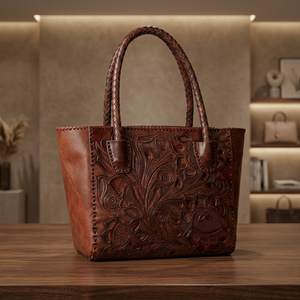 Bolso de Mano para Mujer, 100% Cuero Genuino, Hecho a Mano, de Alta Calidad, para Uso Diario, Duradero, Ligero, Impermeable, con Cierre de Gran Capacidad - Product Image 4