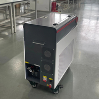Machine de sablage laser de style armoire classique refroidie par air, décapant de rouille laser pulsé 300W, machine de nettoyage laser pour élimination de la rouille