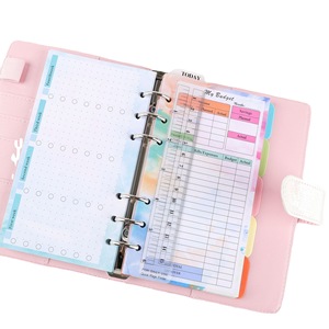 Jason HY-001 Tùy Chỉnh In Ấn Logo A6 Da Loose-Leaf Máy Tính Xách Tay Ngân Sách Tiền Mặt Kế Hoạch Sáng Tạo Chất Kết Dính Quà Tặng - Product Image 5