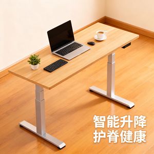 ขาโต๊ะปรับระดับความสูงด้วยไฟฟ้า มอเตอร์คู่ โครงโลหะ สำหรับโต๊ะทำงาน คอมพิวเตอร์ และอ่านหนังสือ - Product Image 1