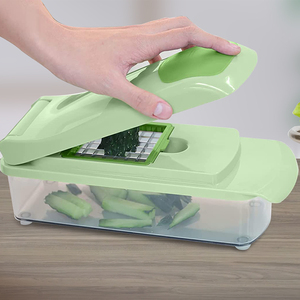 Smile Mom Plastic Kitchen Multi-Function 6-in-1 <b>Vegetable</b> & Fruit <b>Chopper</b> Dicer Grater Cutter Mandolin Slicer - Product Image 5