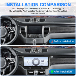 Navihua Nouveau autoradio multimédia Android 13 de 12,3 pouces, écran tactile pour voiture, lecteur CarPlay pour Porsche Macan 2014-2017 - Product Image 4