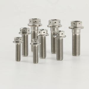 उच्च शक्ति कस्टम M8 हेक्स <span class=keywords><strong>GR5</strong></span> Ti-6al-4v बोल्ट शिकंजा फास्टनरों टाइटेनियम निकला हुआ किनारा बोल्ट - Product Image 4