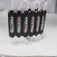 69*19mm lumière de voiture 6 LED COB rouge bleu clignotant LED Module IP65 signal lumineux d'avertissement pour camion moto véhicule tout-terrain 2W