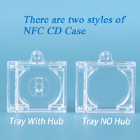 SUNSHING Usine NFC Album SMART Image Carte QR Carte Autocollant Pliant Smini Album Porte-clés Rfid NFC Musique Mini CD Cas JEWEL CASE
