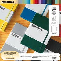 A5 Carnet personnalisé avec couverture en cuir Style littéraire simple Planificateur de bureau d'affaires un cadeau merveilleux