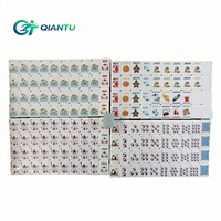 Jeu de Mahjong américain thème Mer et Plage, Tuiles de Mahjong américaines 4 couches, Tuiles de Mahjong Plage Océan, Tuiles de Mahjong Plage américaines