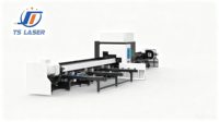 Máquina Láser de Fibra CNC Profesional 3D Bevel 6024 de Tres Mandriles para Corte de Perfiles de Acero en Construcción