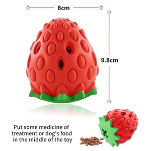 Strawberry <span class=keywords><strong>Dog</strong></span> Chew <span class=keywords><strong>Toy</strong></span>, langlebiges Pet <span class=keywords><strong>Treat</strong></span> Dispens ing <span class=keywords><strong>Toy</strong></span> für das IQ-Training, interaktives Hundes pielzeug für die Zahn reinigung - Product Image 6
