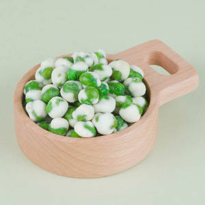Snack Diario Alto en Proteínas, Alimento Saludable, Guisantes Verdes Tostados con Recubrimiento <span class=keywords><strong>Blanco</strong></span> y Wasabi - Product Image 1