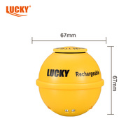 Détecteur de poissons portable LUCKY FF208 avec affichage de la profondeur de l'eau, fournitures marines