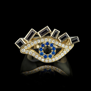 Anello dal Design a Occhio, Anello Creativo da Dito per Donne - Product Image 1