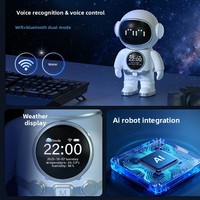 KI-Smart-Roboter-Wecker mit Sprachinteraktion, Astronauten-Spielzeug, KI-Desktop-Gerät